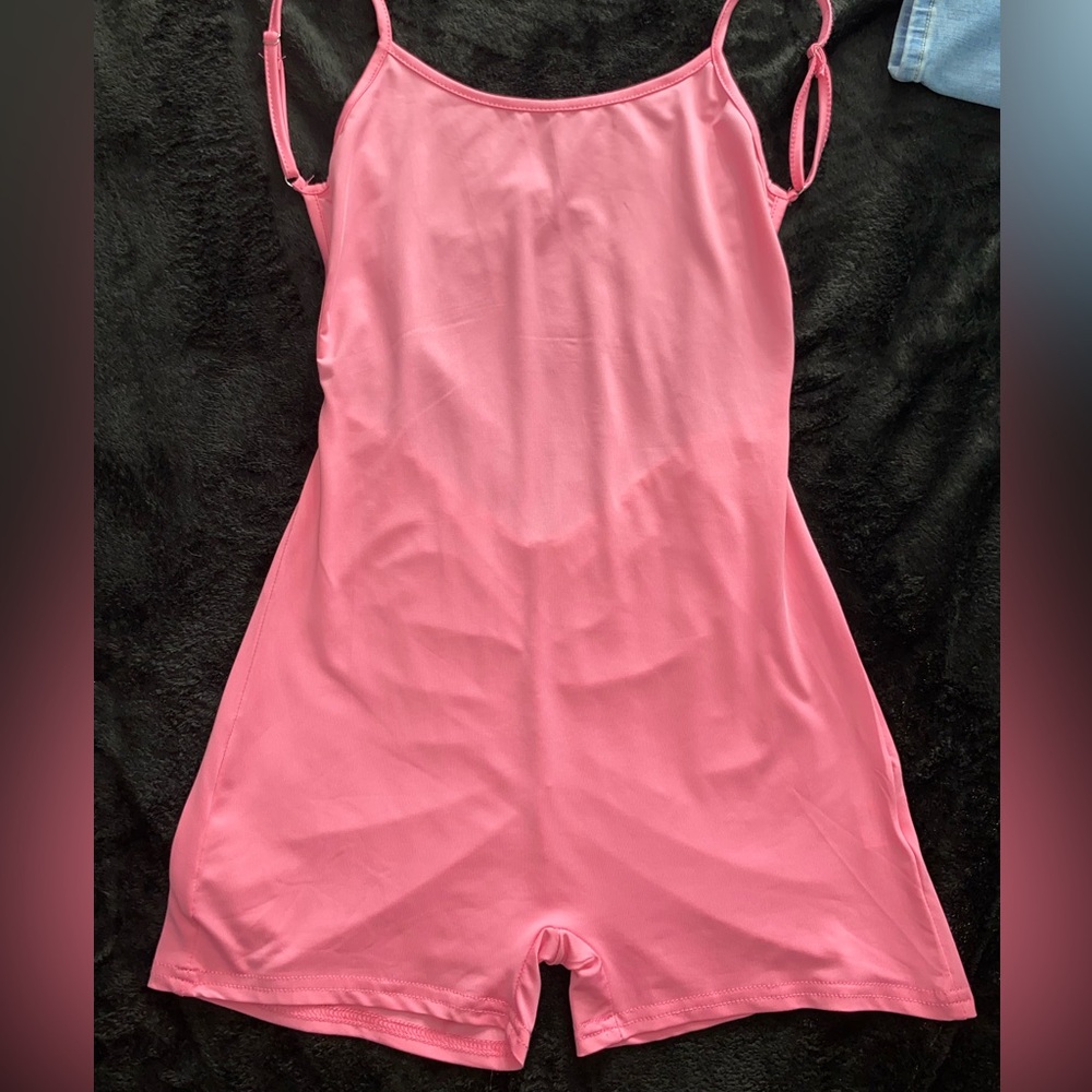 Solid Ruched Backless ( Unitard Romper ) - Picture 4 of 4